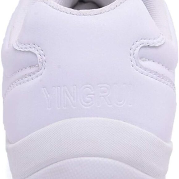 Cheerleading Shoes Synthetic Leather Rubber Sole Lightweight Sport Sneakers - Picture 4 of 7